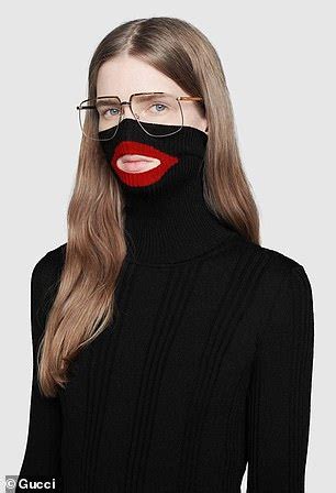 gucci blackface sweater colors|guccis balaclava knit top.